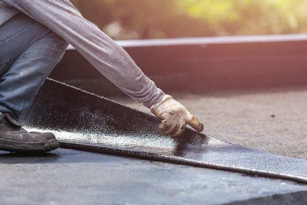 Professional Basement Waterproofing technician working in Glenside, PA